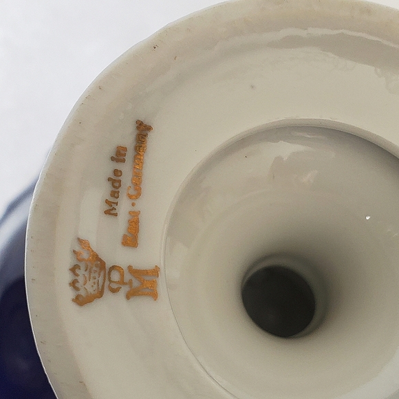 Fine Porcelain JlMenau Graf Von Henneberg Pedestal Compote Bowl/ Candy Dish - Picture 7 of 8